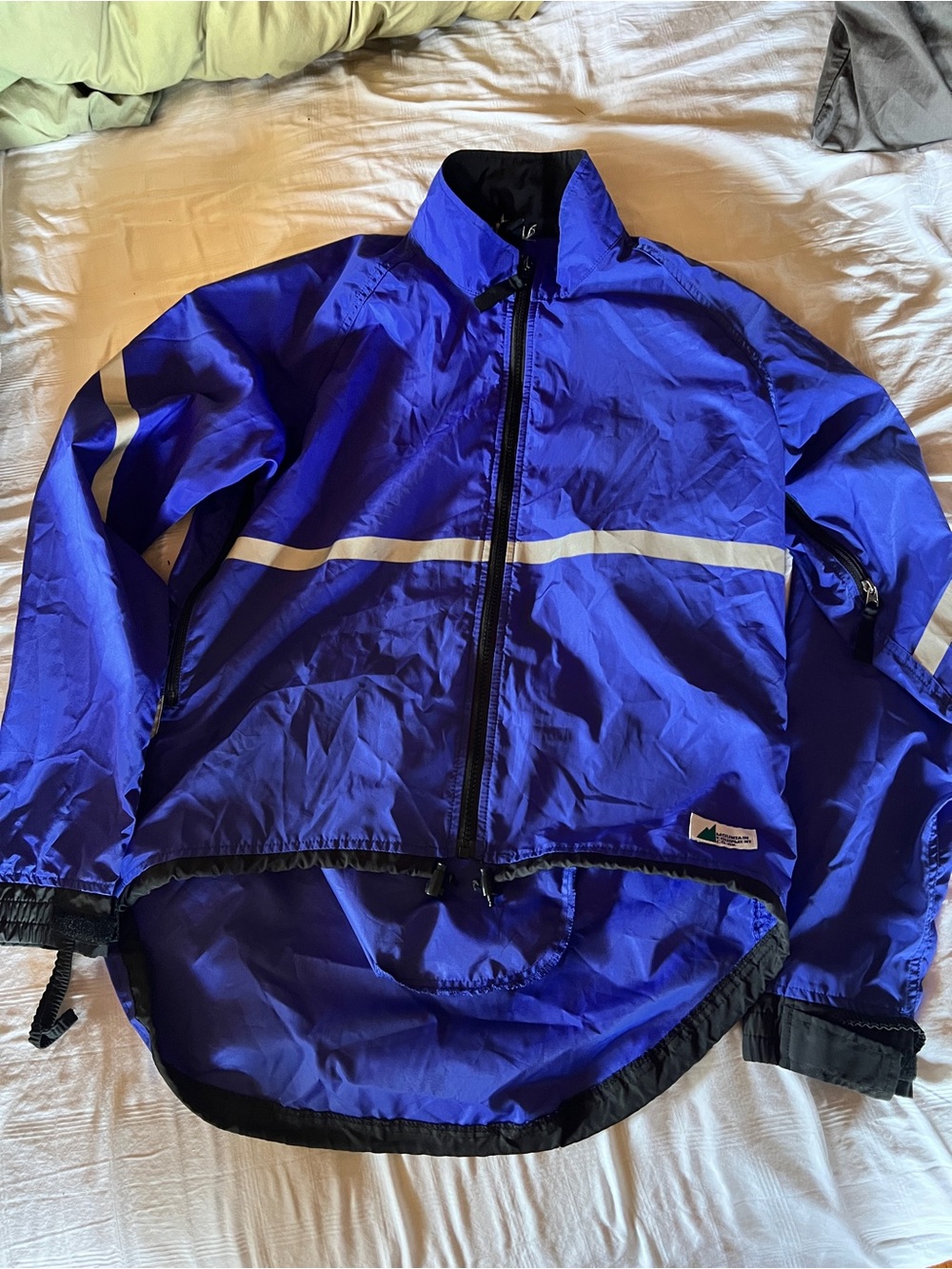 MEC Royal Blue Windbreaker Jacket with Reflective Stripe